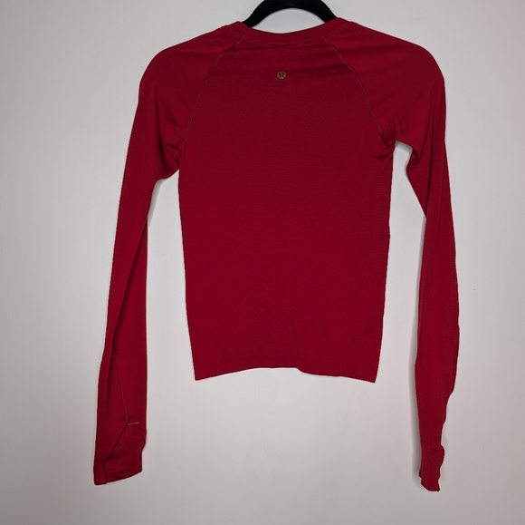 Lululemon Lunar New Year Swiftly Tech Long-Sleeve 2.0 *Waist Length Dark Red 2 - Picture 10 of 10
